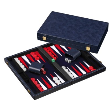 Backgammon azul mediano