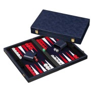 Backgammon azul mediano