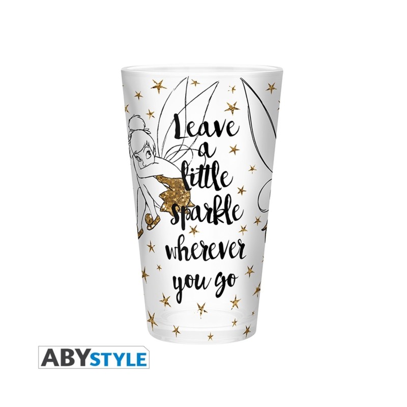 Vaso Disney: Campanilla gold glitter Peter Pan - ABYstyle