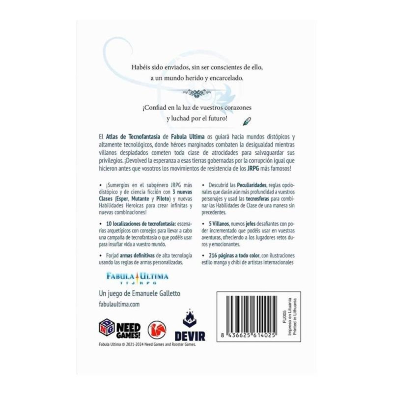 Fabula Ultima: Atlas de Tecnofantasía
