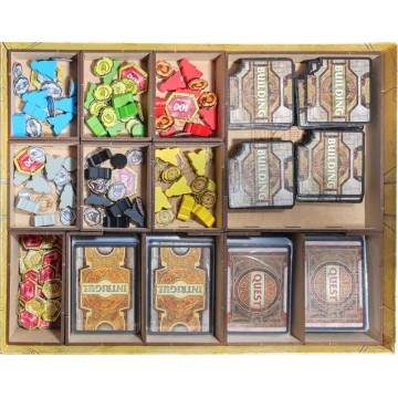 Inserto compatible con LORDS OF WATERDEEP (Base + Exp. Scoundrels of Skullport)