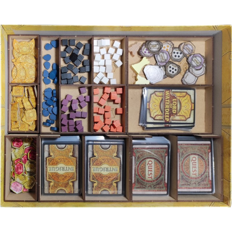 Inserto compatible con LORDS OF WATERDEEP (Base + Exp. Scoundrels of Skullport)