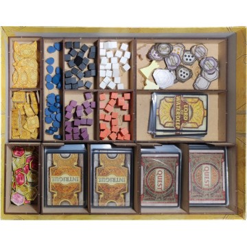 Inserto compatible con LORDS OF WATERDEEP (Base + Exp. Scoundrels of Skullport)
