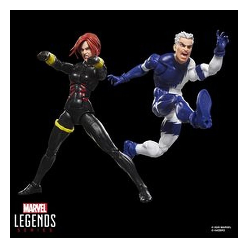 Figura Marvel Legends Series Black Widow y Quicksilver Pack 2 figuras - Marvel (15 cm)