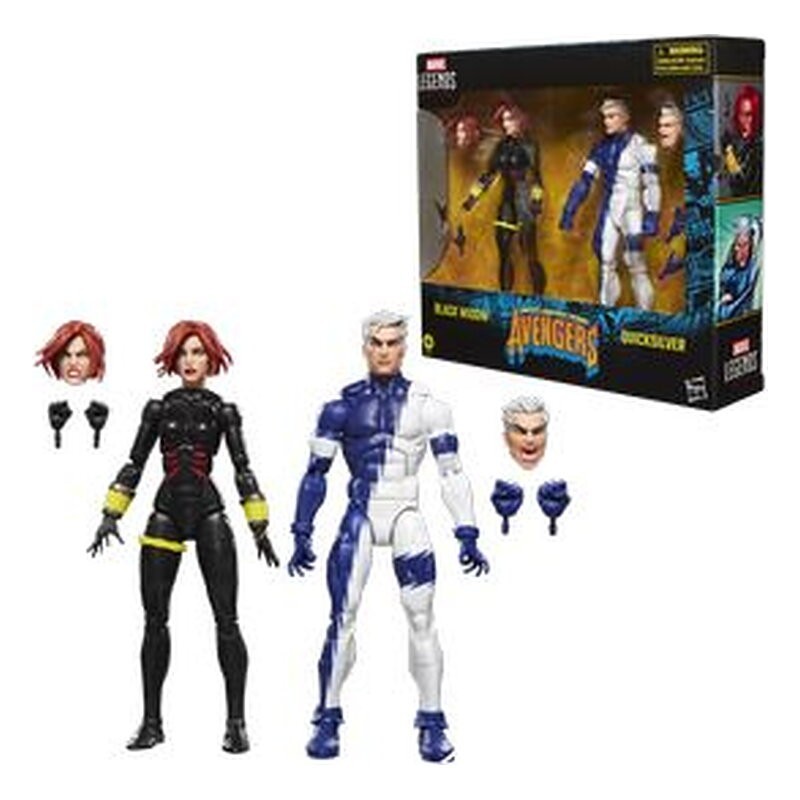 Figura Marvel Legends Series Black Widow y Quicksilver Pack 2 figuras - Marvel (15 cm)