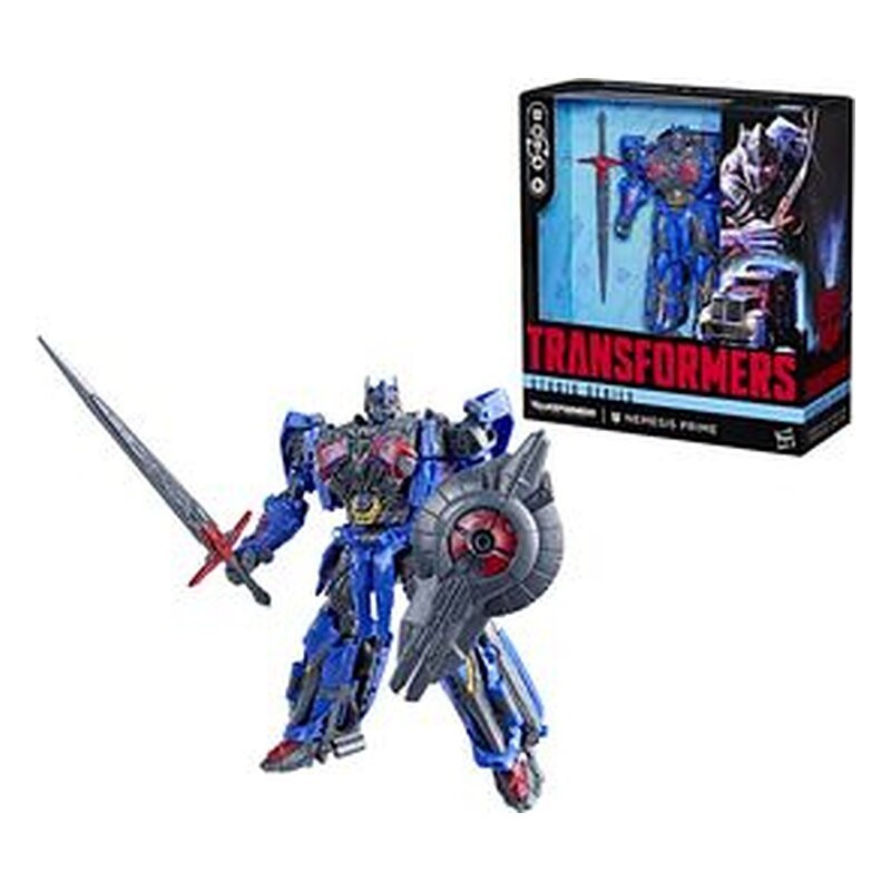 Figura Studio Series Nemesis Prime Leader Class - Transformers: El último caballero (21,5 cm)