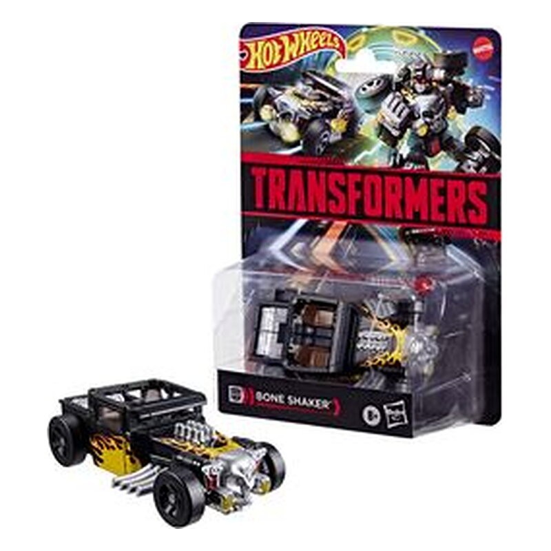 Figura Bone Shaker - Hot Wheels x Transformers Collaborative (12,5 cm)