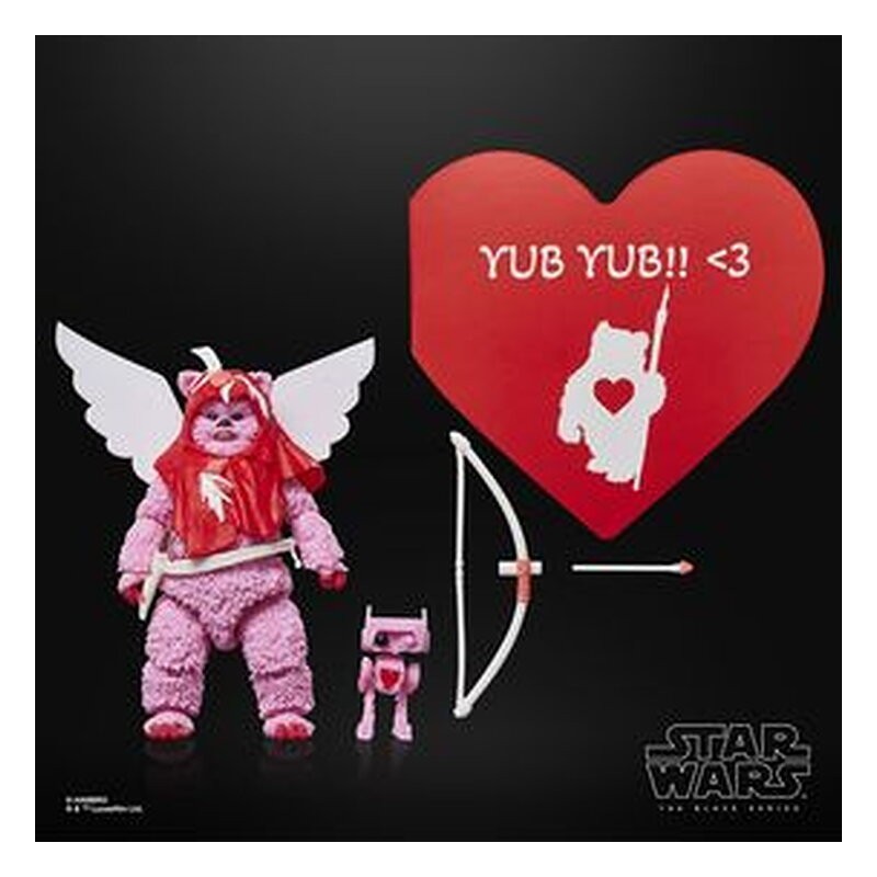 Figura The Black Series Ewok Valentine's Day Edition - Star Wars (15 cm)