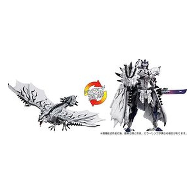 Figura Takara Tomy Silver Rathalos Prime - Monster Hunter x Transformers (13,5 cm)