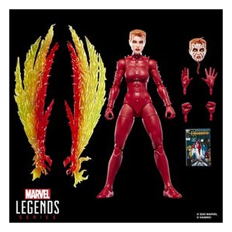 Figura Marvel Legends Series Fénix (Rachel Summers) Excalibur - Marvel (15 cm)