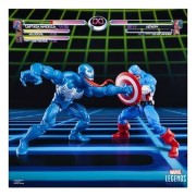 Figura Marvel Legends Series Capitán América vs. Venom Gamerverse - Marvel (15 cm, 2 uds.)