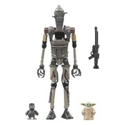 Figura The Vintage Collection IG-12, Grogu y Anzellan set 3 figuras - Star Wars: The Mandalorian (9,5 y 2,5 cm)