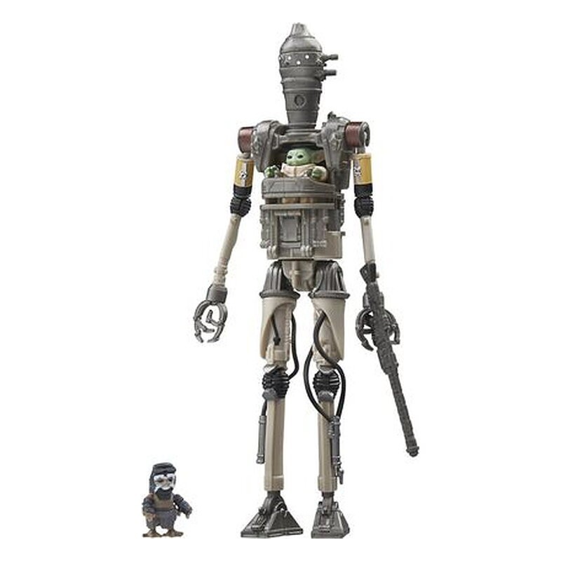 Figura The Vintage Collection IG-12, Grogu y Anzellan set 3 figuras - Star Wars: The Mandalorian (9,5 y 2,5 cm)