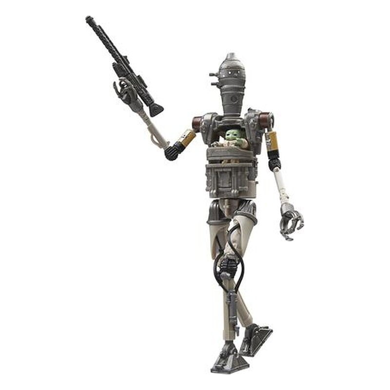 Figura The Vintage Collection IG-12, Grogu y Anzellan set 3 figuras - Star Wars: The Mandalorian (9,5 y 2,5 cm)
