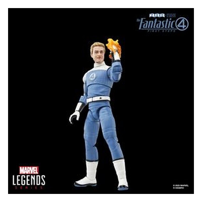Figura Marvel Legends Series Johnny Storm - Los 4 Fantásticos: Primeros pasos (15 cm)