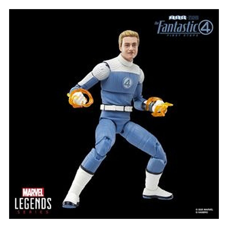 Figura Marvel Legends Series Johnny Storm - Los 4 Fantásticos: Primeros pasos (15 cm)
