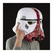 Casco réplica electrónica 1:1 The Black Series Incinerator Stormtrooper - Star Wars: The Mandalorian