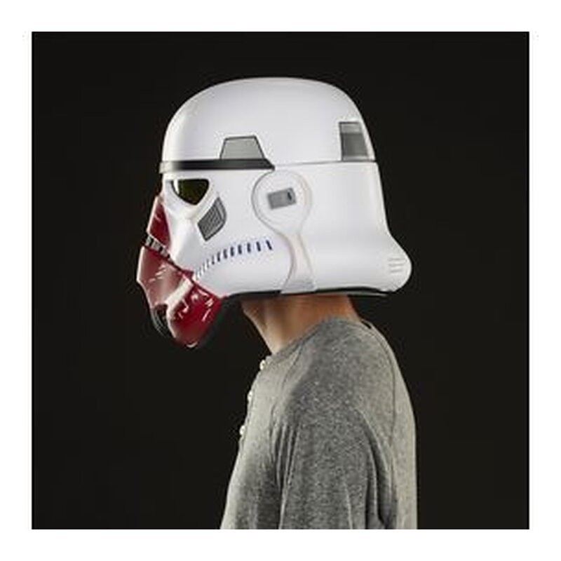 Casco réplica electrónica 1:1 The Black Series Incinerator Stormtrooper - Star Wars: The Mandalorian