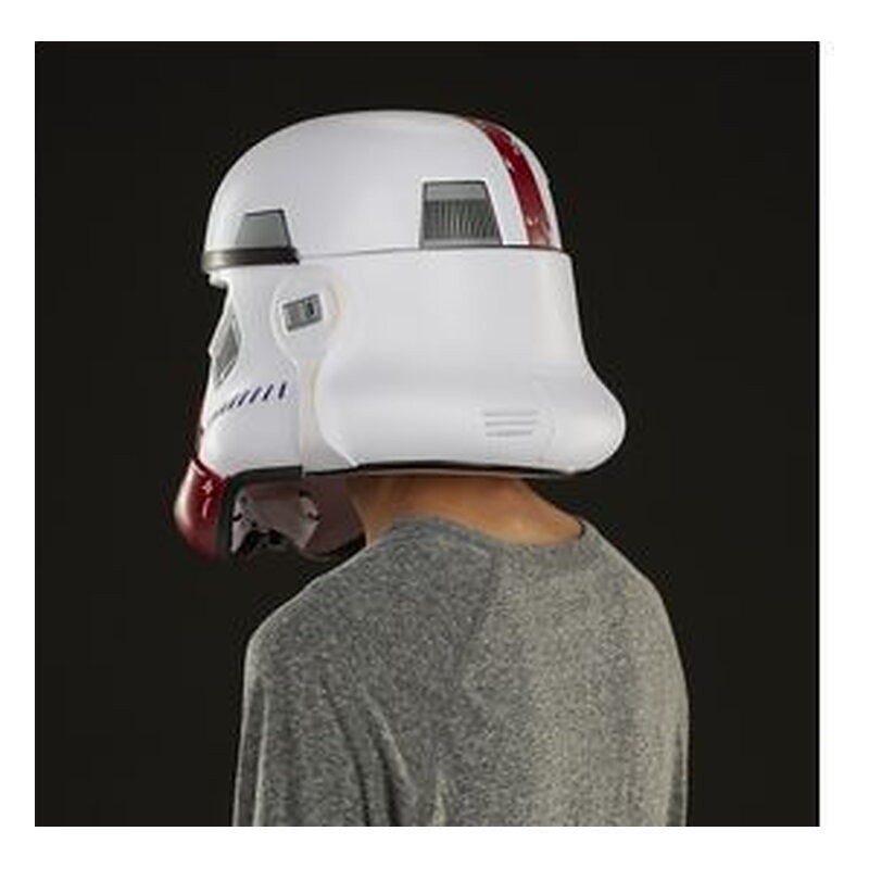 Casco réplica electrónica 1:1 The Black Series Incinerator Stormtrooper - Star Wars: The Mandalorian