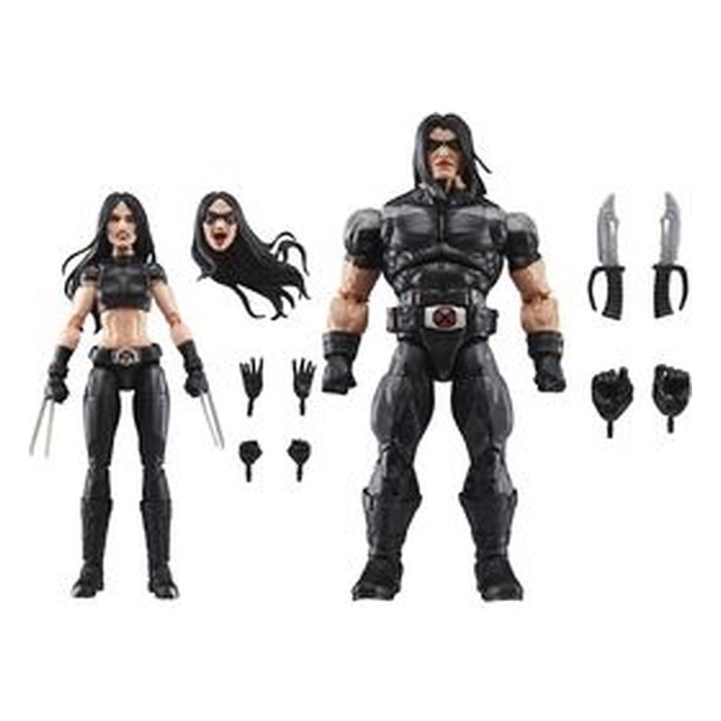 Figura Marvel Legends Series X-23 y Warpath - X-Force (15 cm, pack 2)
