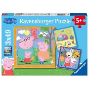 Puzzle 3x49 pz: Peppa Pig