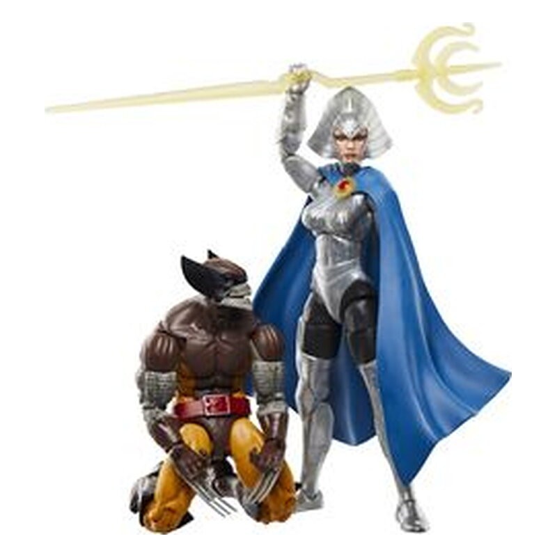 Figura Marvel Legends Series Wolverine Brood Version y Lilandra Neramani Pack 2 - X-Men (15 cm)