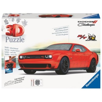 Puzzle 3D - Dodge Challenger Scat Pack Red