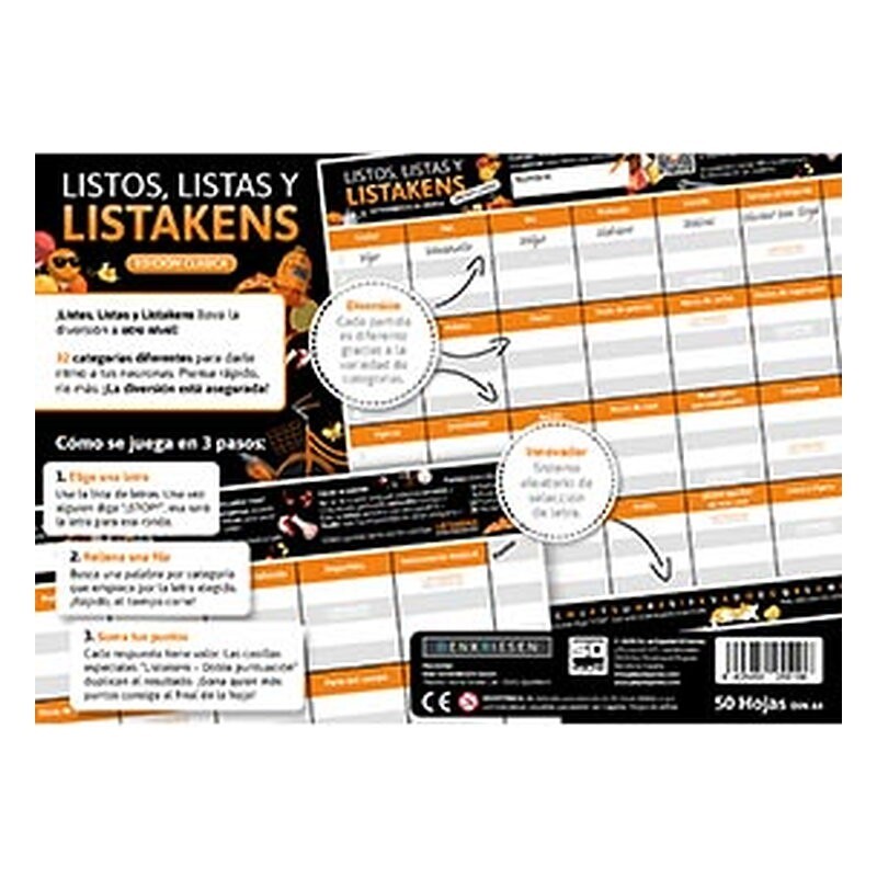Listos, listas y Listakens Edición clásica