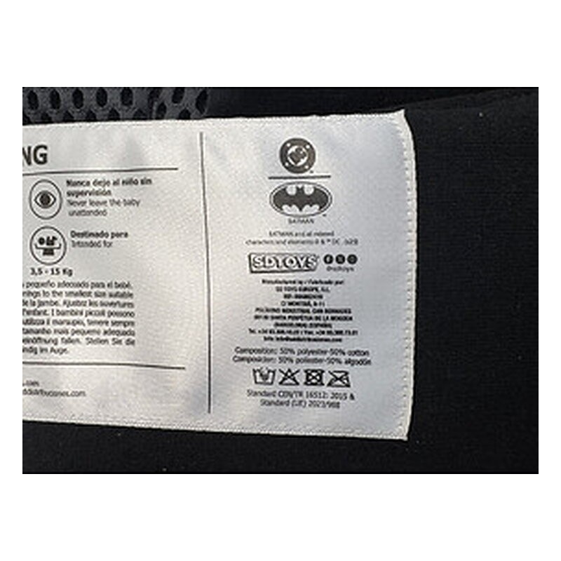Mochila portabebés DC Universe: Batman - SD Toys