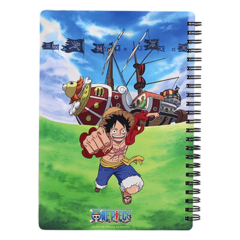 Libreta One Piece: Group efecto 3D - SD Toys (21 x 15 cm)