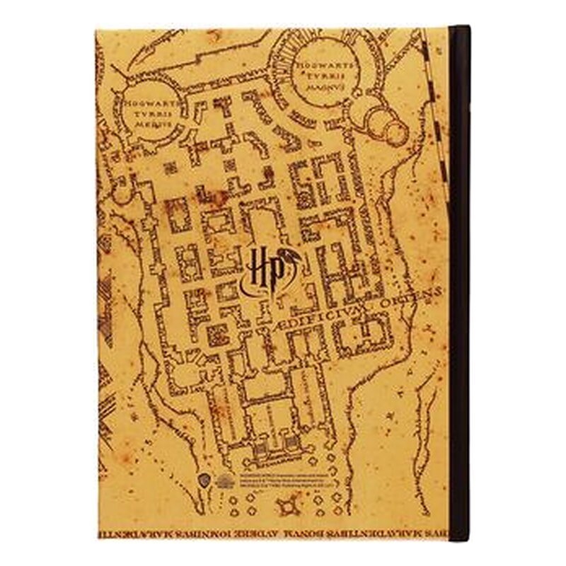 Libreta Harry Potter: Mapa del Merodeador con luz - SD Toys