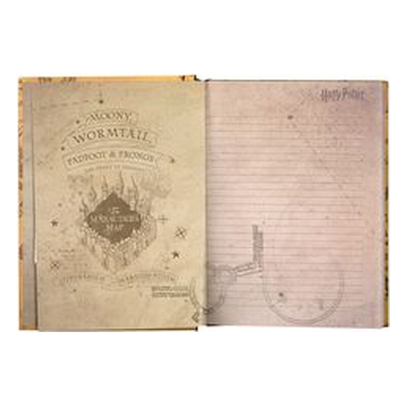 Libreta Harry Potter: Mapa del Merodeador con luz - SD Toys