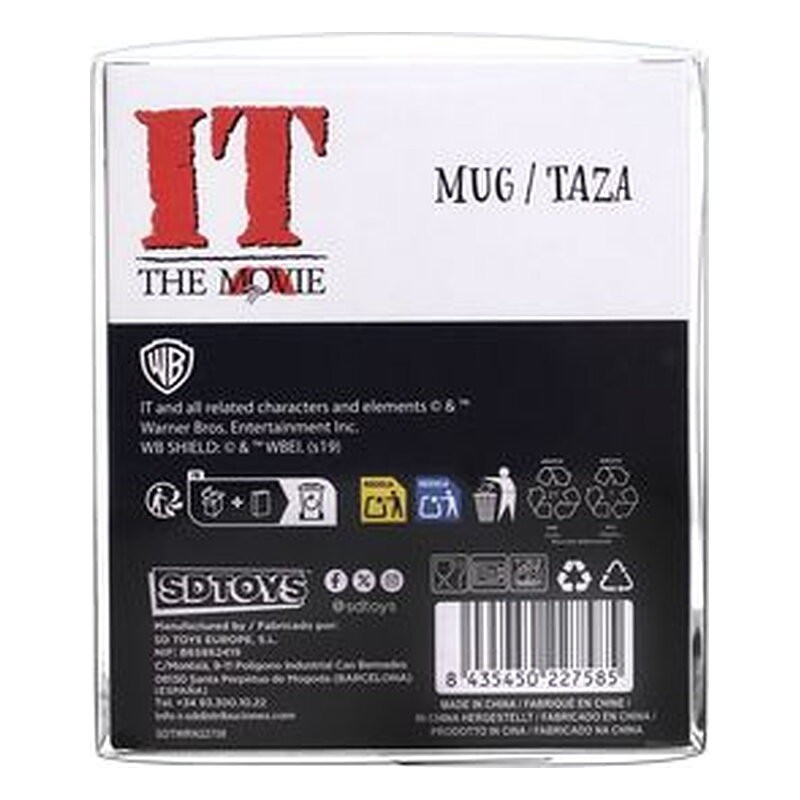 Taza IT: Pennywise 1990 cerámica - SD Toys