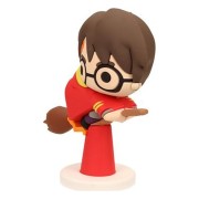 Figura de goma Harry Potter sobre Nimbus con capa roja - Harry Potter