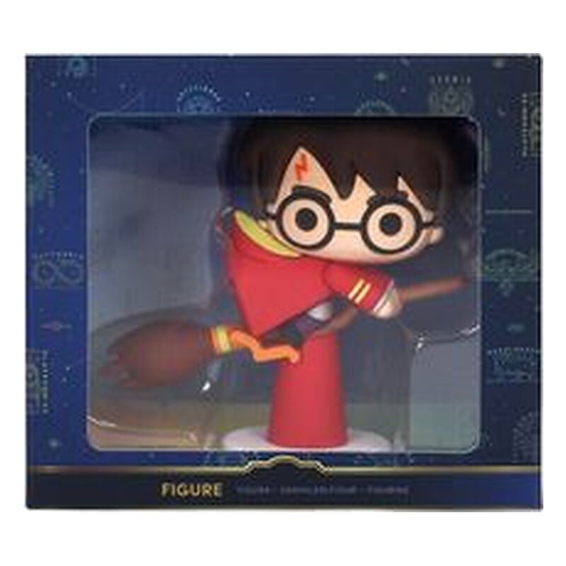 Figura de goma Harry Potter sobre Nimbus con capa roja - Harry Potter