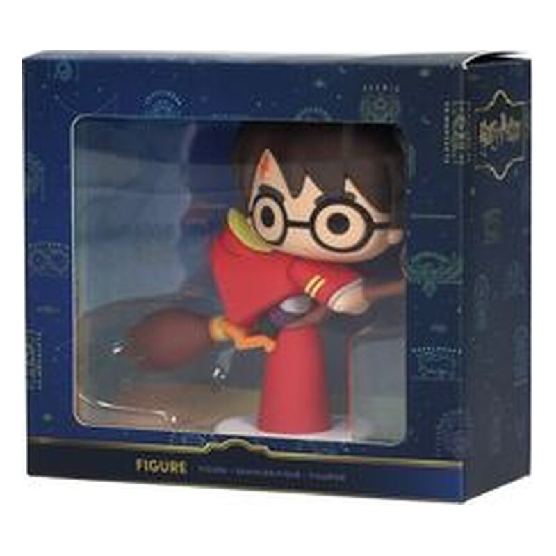 Figura de goma Harry Potter sobre Nimbus con capa roja - Harry Potter