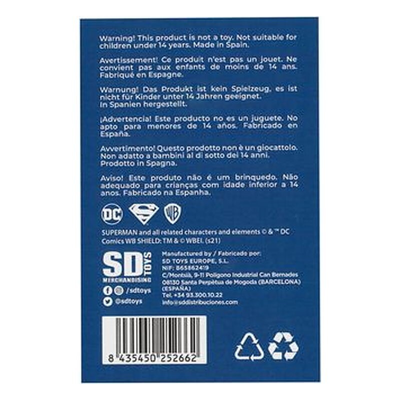 Llavero DC Universe: Superman redondo metal - SD Toys
