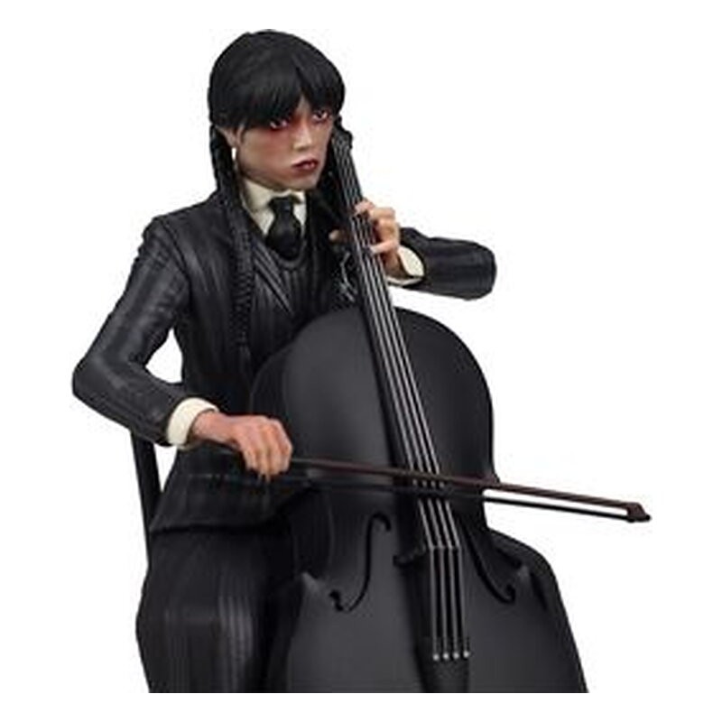 Figura Wednesday Addams con violonchelo - Wednesday (15 cm)