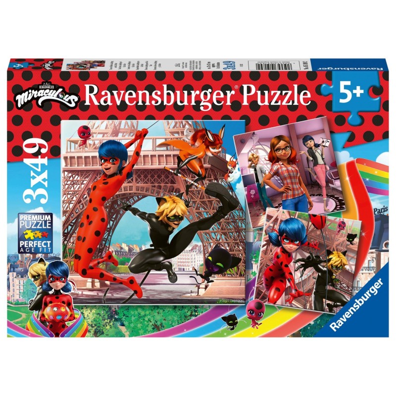 Puzzle 3x49 pz: Miraculous