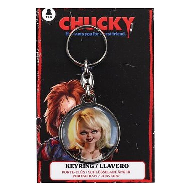 Llavero Chucky: Tiffany redondo metálico - SD Toys