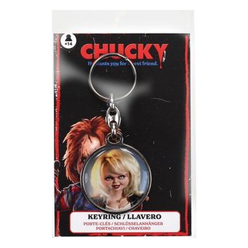 Llavero Chucky: Tiffany redondo metálico - SD Toys