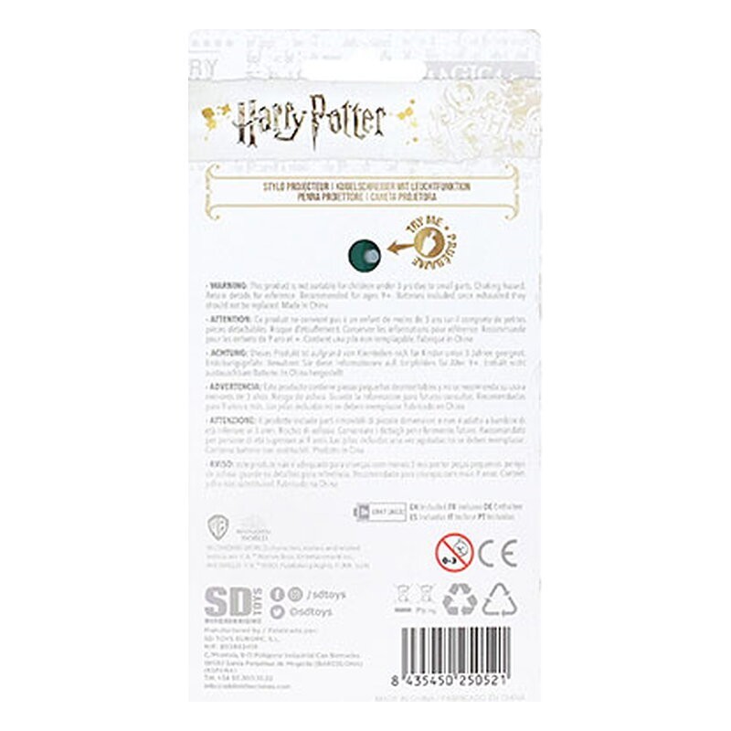 Bolígrafo Harry Potter: Slytherin con luz - SD Toys
