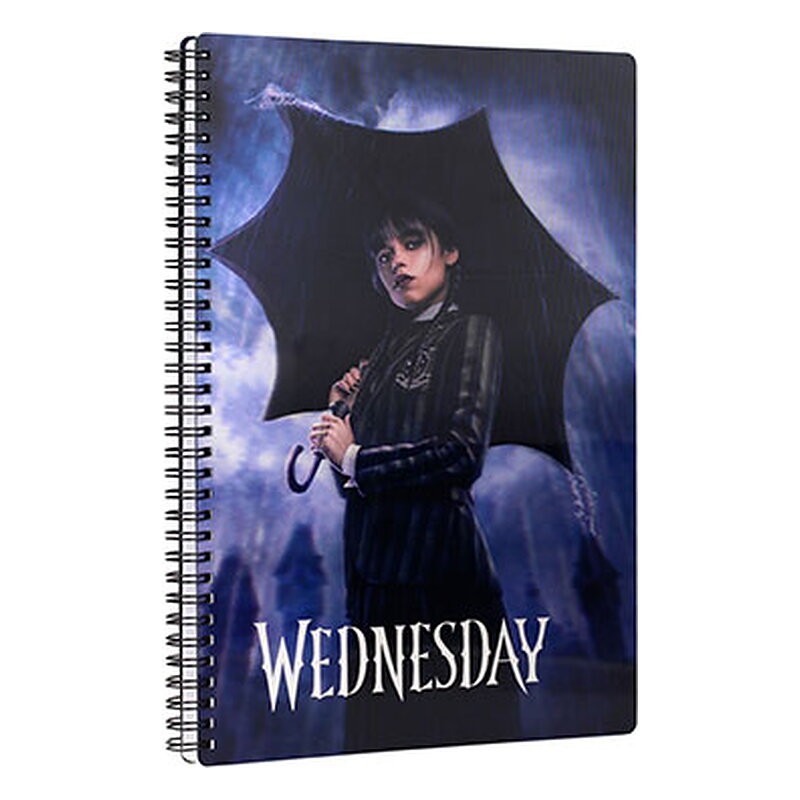 Libreta espiral Wednesday: efecto 3D A4 - SD Toys