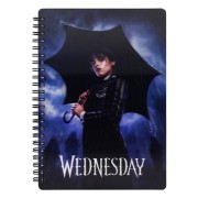 Libreta espiral Wednesday: Lluvia efecto 3D A5 - SD Toys