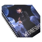 Libreta espiral Wednesday: Lluvia efecto 3D A5 - SD Toys