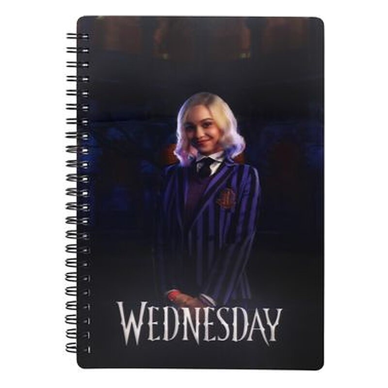 Libreta espiral Wednesday: Enid efecto 3D A5 - SD Toys