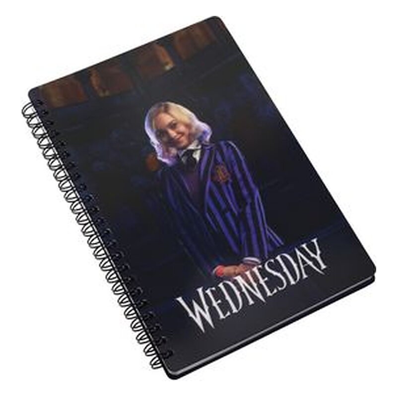 Libreta espiral Wednesday: Enid efecto 3D A5 - SD Toys