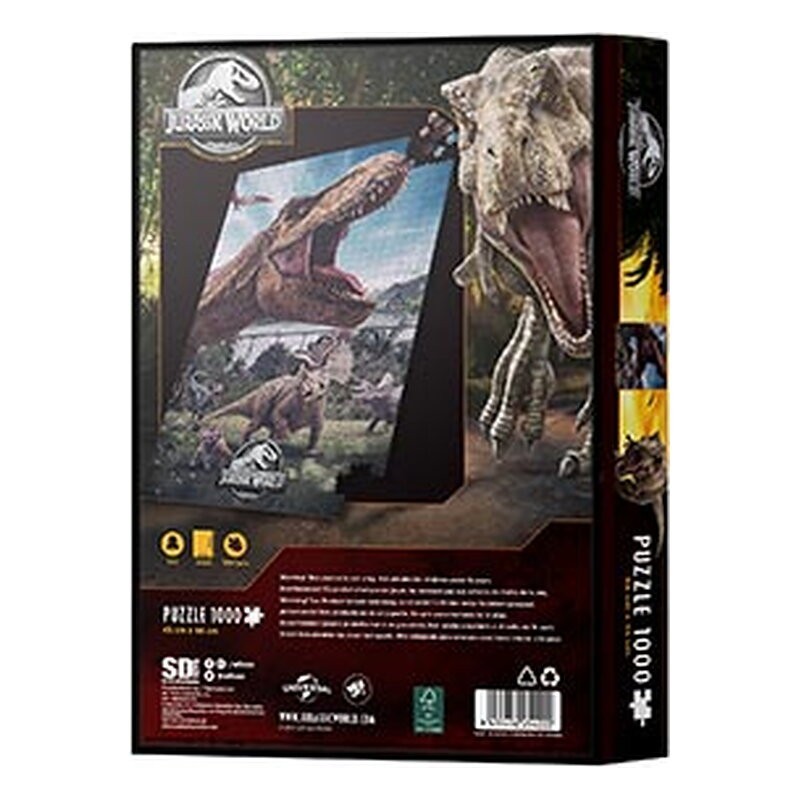 Puzle Jurassic Park: T. rex (1000 piezas) - SD Toys