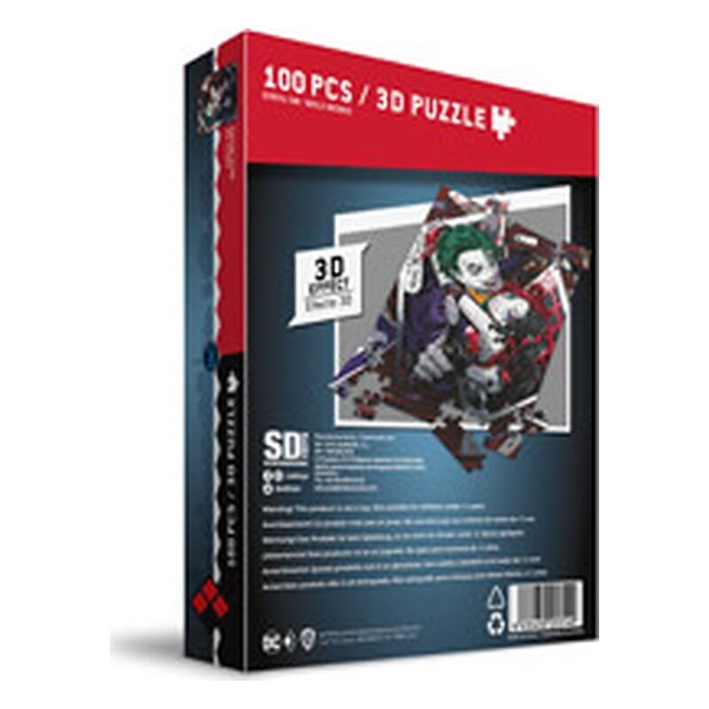 Puzle 3D DC Universe: Joker y Harley Quinn manga - SD Toys (100 piezas)