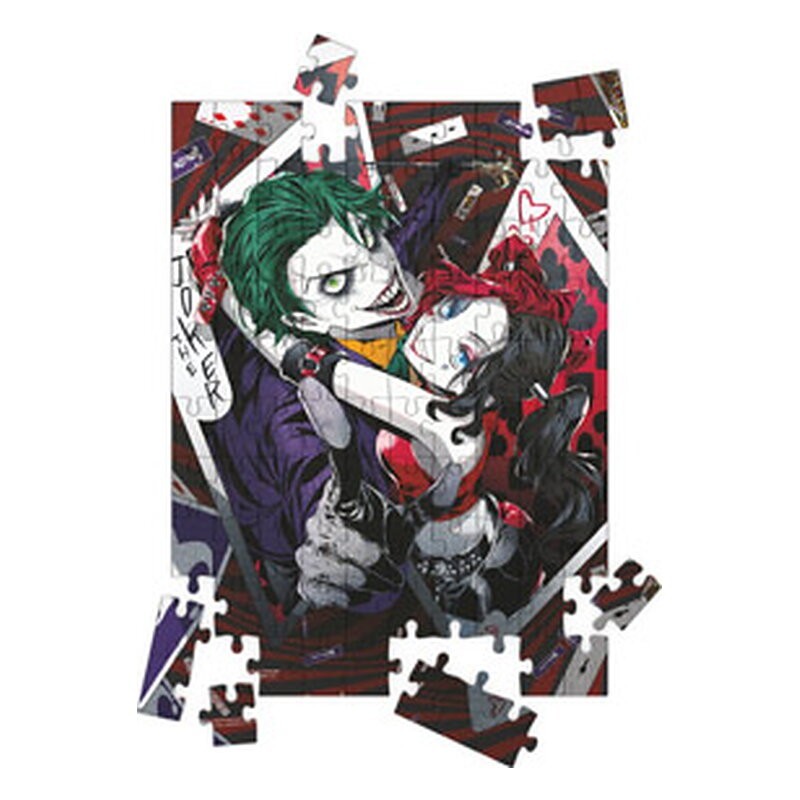 Puzle 3D DC Universe: Joker y Harley Quinn manga - SD Toys (100 piezas)